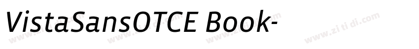 VistaSansOTCE Book字体转换